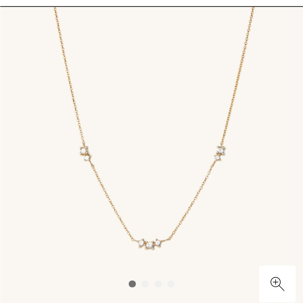 Mejuri Floating Sapphire Necklace